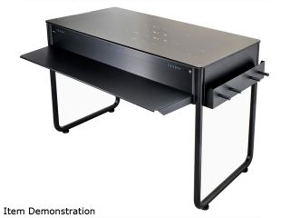 Lian Li DK 02 Black Aluminum Computer Desk (Computer Case with Legs)
