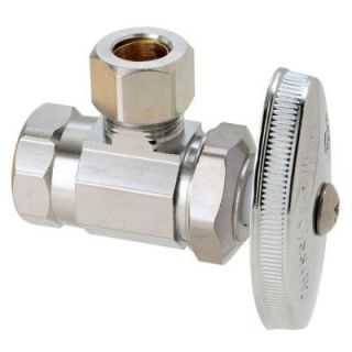 BrassCraft 3/8 in. FIP Inlet x 3/8 in. O.D. Compression Outlet Multi Turn Angle Valve OR15X C1
