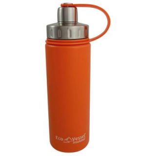 Eco Vessel 20 oz. Boulder Triple Insulated Bottle with Screw Cap   Orange Blast (Powder Coat) BLD600OB