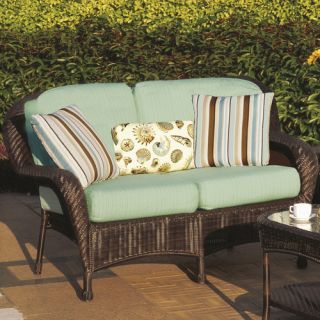 South Sea Rattan Key West Loveseat with Cushions
