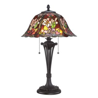 Quoizel Grove Park Tiffany 23.5 H Table Lamp with Empire Shade