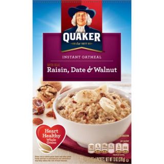 Quaker Raisin Date & Walnut Instant Oatmeal, 13 oz