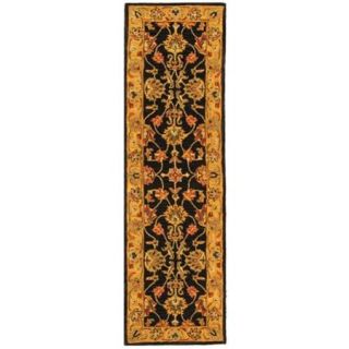 Safavieh Handmade Heritage Kerman Charcoal/ Gold Wool Runner (2'3 x 10')