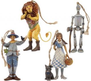 Jim Shore Heartwood Creek Set of 4 Wizard of Oz Ornaments —