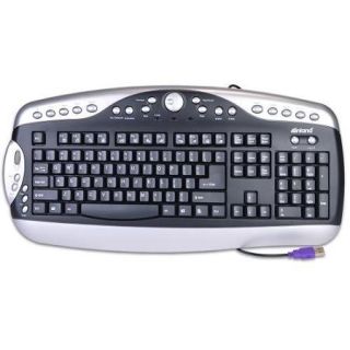 Inland U Touch Black USB 104 Key Multimedia Ergonomic Office Keyboard w/Hot Keys