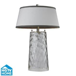 HGTV Home  The HGTV 238 Clear Water Glass Table Lamp