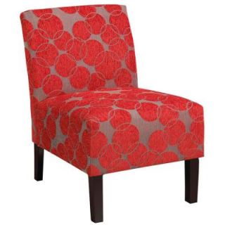 Worldwide Homefurnishings Fabric Accent Chair in Red 403 775