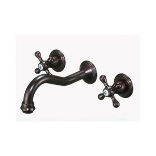 Kokols Double Handle Wall Mount Bathroom Sink Faucet