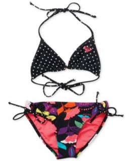 Roxy Girls 2 Piece Floral Triangle Bikini