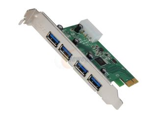 Wintec FileMate 4 Port USB 3.0 PCI Express Card Model 3FMPCIE02U3 4P R