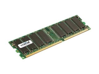 Crucial 256MB 184 Pin DDR SDRAM ECC Unbuffered DDR 400 (PC 3200) Server Memory Model CT3272Z40B   Server Memory