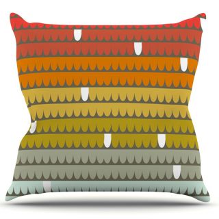 Rainbow Scallops by Pellerina Design Throw Pillow by KESS InHouse