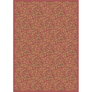 Milliken Latin Rose Rectangular Red Transitional Tufted Area Rug (Common 8 ft x 11 ft; Actual 7.66 ft x 10.75 ft)