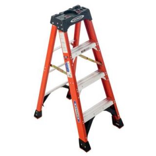 Werner 4 ft. Fiberglass Step Ladder with 300 lb. Load Capacity Type IA Duty Rating NXT1A04