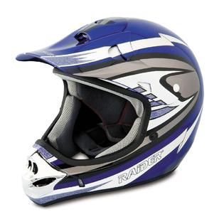 Raider Adult MX 3 Helmet Blue   Lawn & Garden   ATV Attachments