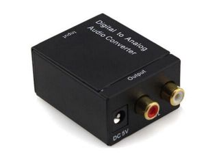 Digital to Analog converter Optical Coaxial Toslink to Analog RCA R/L Audio Converter adapters