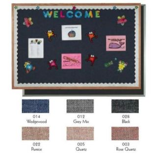 Aarco Products DF3648012 Desinger Fabric Bulletin Board Aluminum Frame   Grey Mix