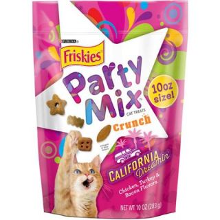 Purina Friskies Party Mix Crunch California Dreamin' Cat Treats 10 oz. Pouch