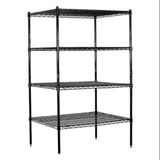 Stationary Wire Shelving in Black