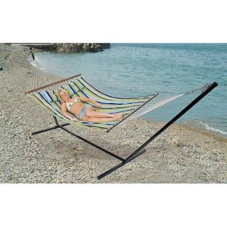 Stansport Double Cotton Hammock with Stand