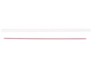 Jumbo Straws, 7 3/4", Plastic, White w/Red Stripes, 24/PK