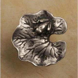 Lily pad sm knob (Set of 10) (Pewter with Cherry)