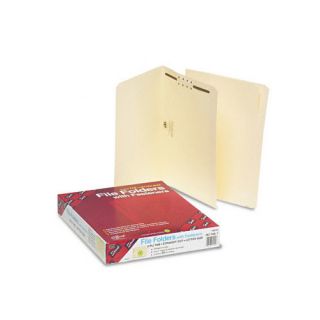 One Fastener Straight Cut Top Tab Folders, Letter, 50/Box