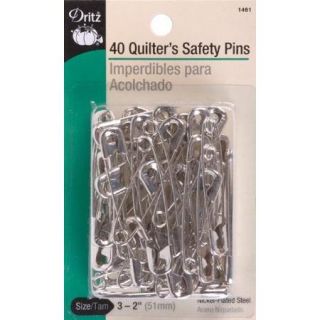 Quilter's Safety Pins, Size 3, 40pk