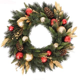 Holiday Living 30 in Green Artificial Wreath