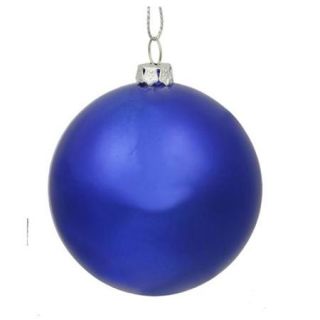 Shiny Cobalt Blue Commercial Shatterproof Christmas Ball Ornament 6" (150mm)