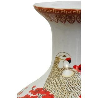 Oriental Furniture  12 Cherry Blossom Porcelain Vase