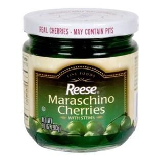 Reese  Maraschino Cherries, with Stems, 10 oz (283 g)