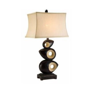 OK LIGHTING 34 in. Antique Brass African Craft Table Lamp OK 4221T