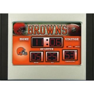 Cleveland Browns 6.5 in. x 9 in. Scoreboard Alarm Clock with Temperature 0128803