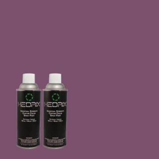 Hedrix 11 oz. Match of 660B 7 Exotic Purple Flat Custom Spray Paint (2 Pack) F02 660B 7