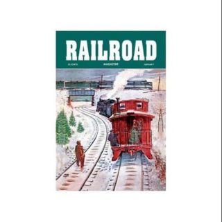 Railroad Magazine December Trains, 1951 Print (Canvas Giclee 20x30)