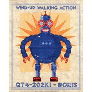 Boris Box Art Robot Poster Print by John Golden (16 x 20)