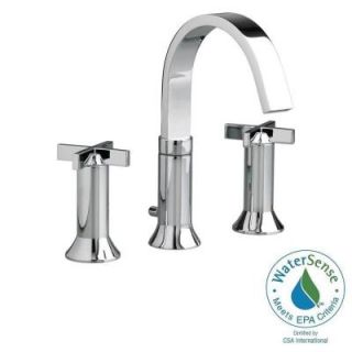 American Standard Berwick 8 in. Widespread 2 Handle High Arc Bathroom Faucet in Polished Chrome with Speed Connect Drain 7430.821.002