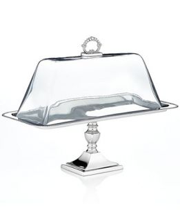 Godinger Serveware, Pedestal Tray with Glass Dome