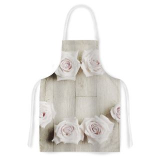 Smile by Cristina Mitchell Wood Roses Artistic Apron by KESS InHouse
