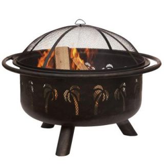 UniFlame 30 in. Deep Drawn Bronze Fire Pit WAD850SP