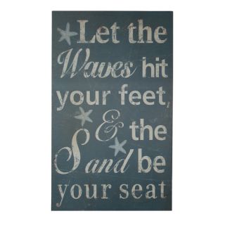 Cheungs Let The Waves Hit Your Feet Wooden Wall Decor