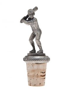 Baseball Player Bottle Stopper by Godinger