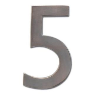 Architectural Mailboxes 5 in. Dark Aged Copper Floating House Number 5 3585DC 5