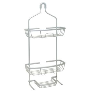 Zenna Home 22.5 in H Over the Showerhead Aluminum Hanging Shower Caddy