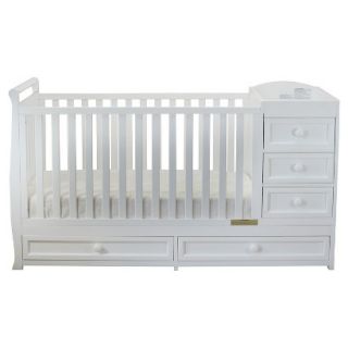 Mikaila Presley 3 in 1 Crib and Changer Combo   White