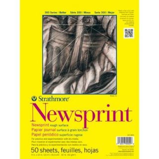 Strathmore Smooth Newsprint Paper Pad 18"X24" 32lb 50 Sheets