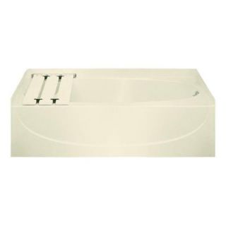 Acclaim 5 ft. Right Drain Soaking Tub in Almond 71091124 47