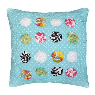 Amity Home Abby/Jane Yo Yo Decorative Cotton Throw Pillow