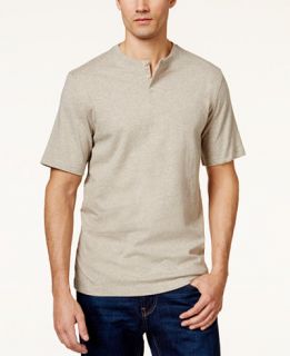 Tasso Elba Mens Big & Tall Heathered Henley, Only at   T